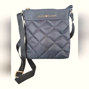 Tommy Hilfiger Navy Quilted Nylon Lightweight Crossbody Bag